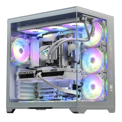 PC GAMER WHITE CRYSTAL